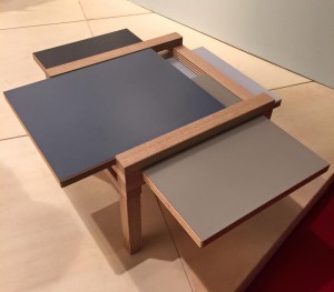 TABLE EN BOIS MODULABLE - SCULPTURESJEUX ; SALON DU MEUBLE DE MILAN 2015